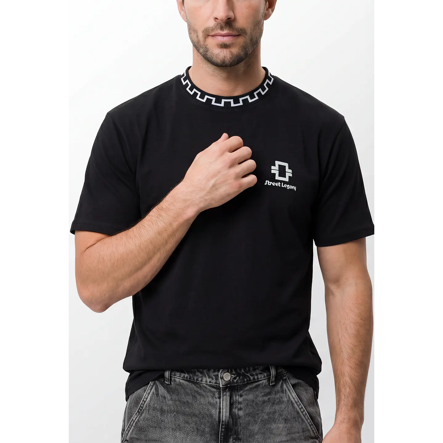 Polera Polo Hombre Negro 2