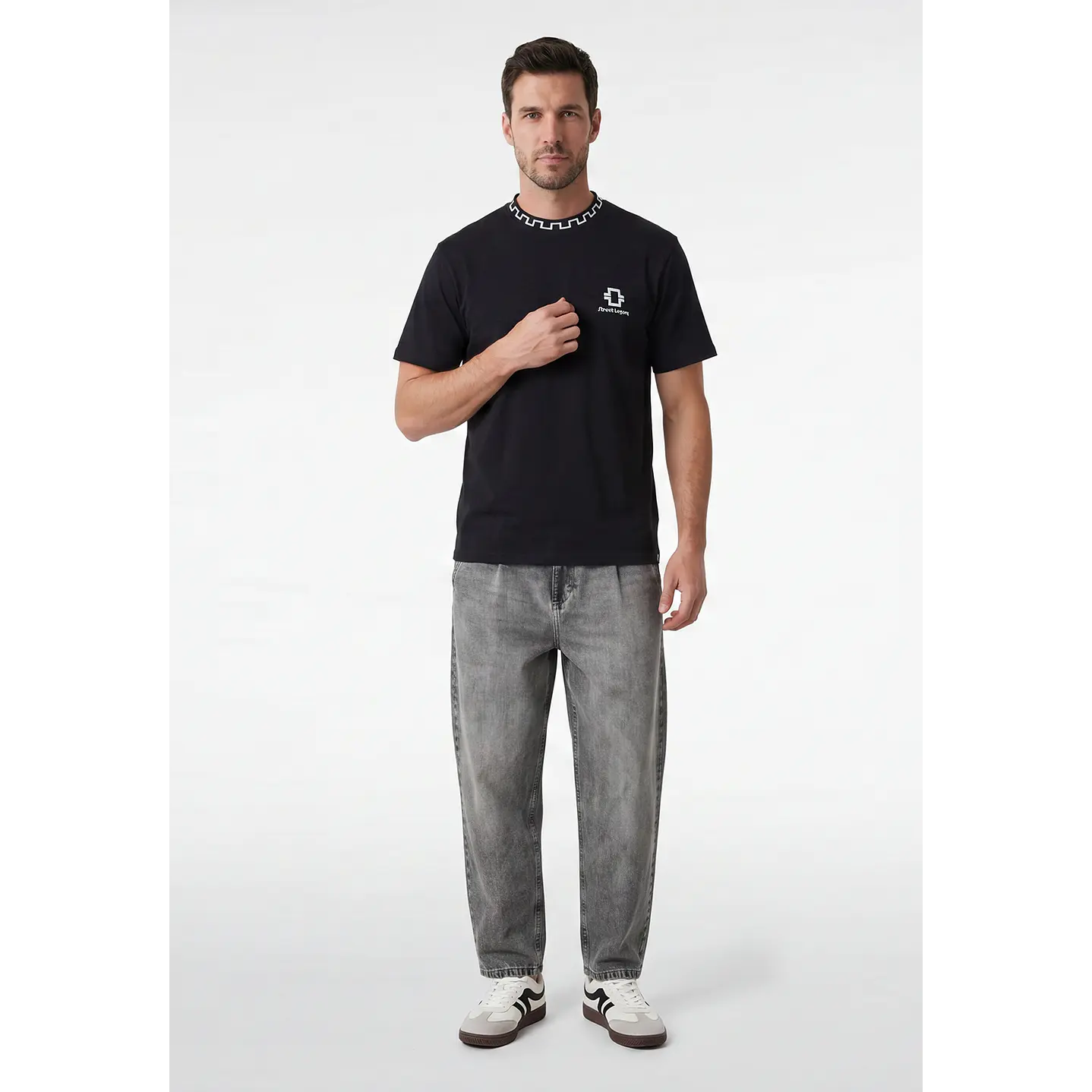 Polera Polo Hombre Negro 4
