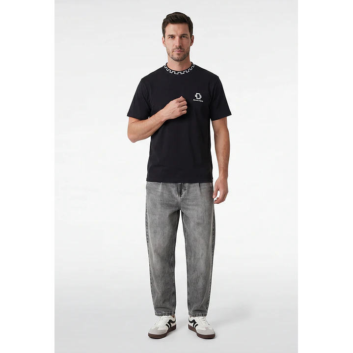 Polera Polo Hombre Negro 4