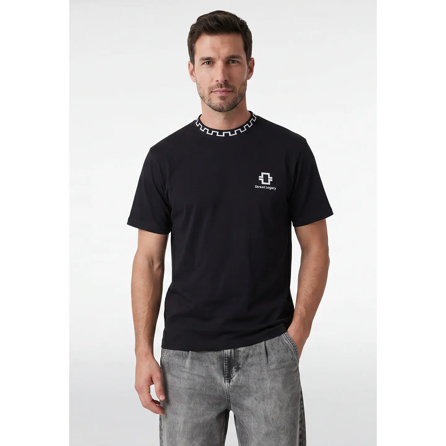 Polera Polo Hombre Negro 1