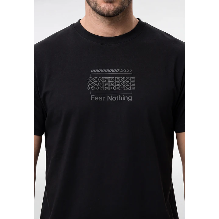 Polera Pique Hombre Negro 2