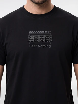 Polera Pique Hombre Negro