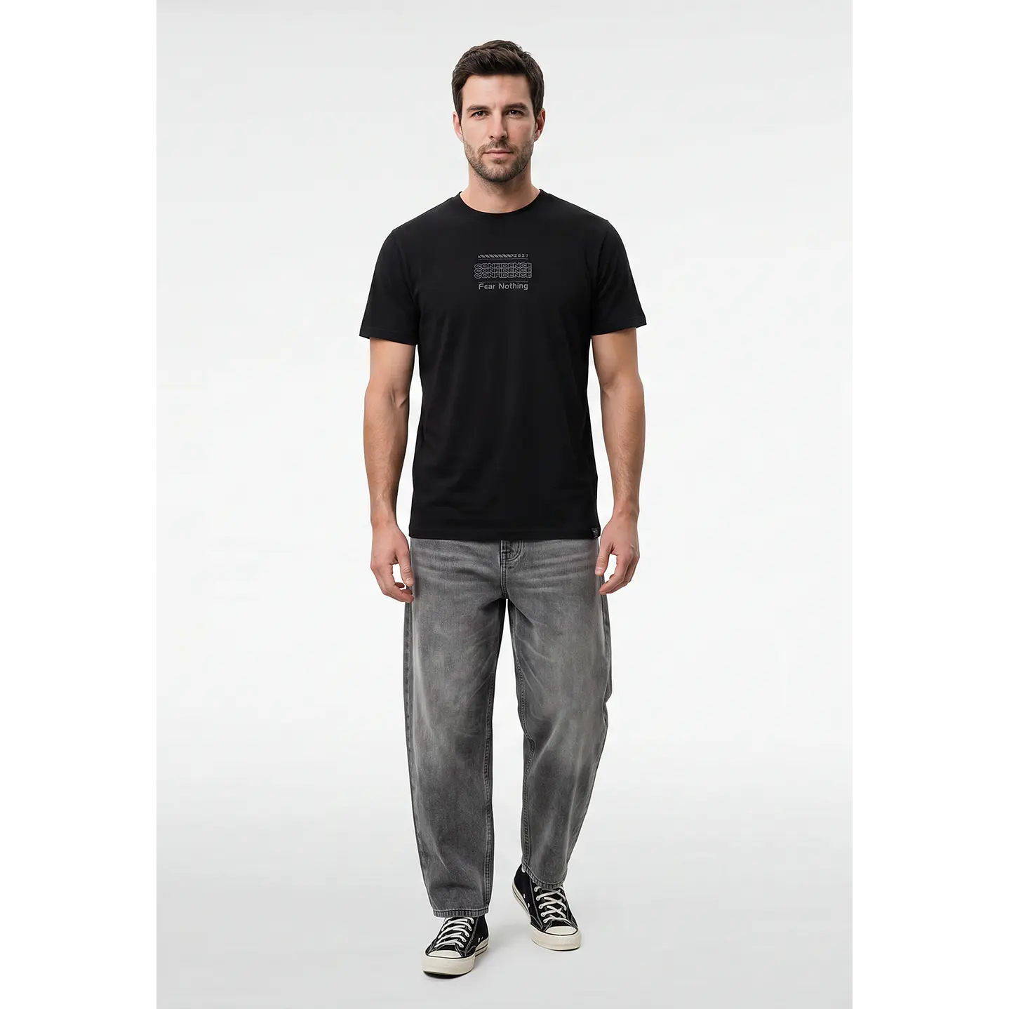 Polera Confidence Hombre Negro 4