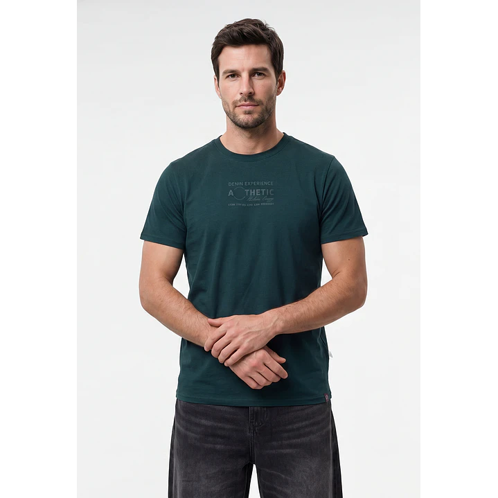 Polera Pique Hombre Verde 1