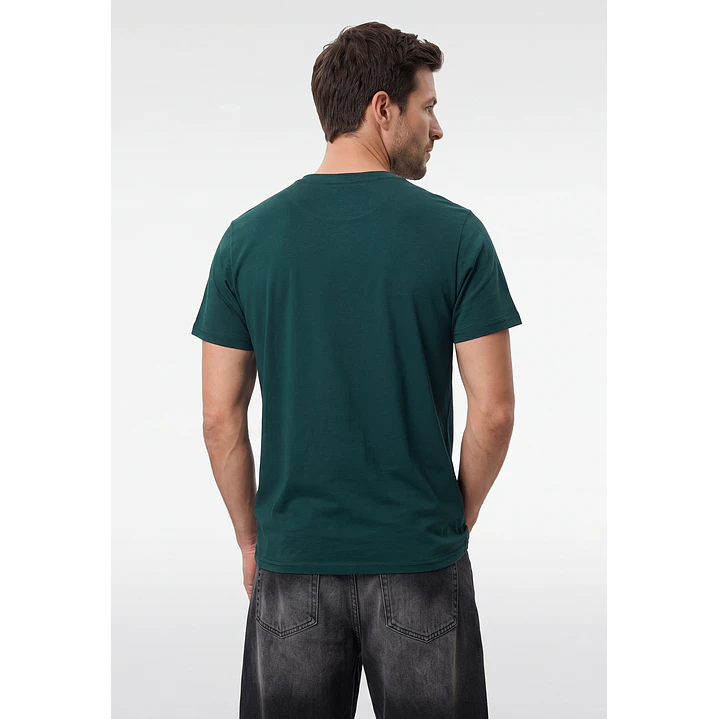 Polera Pique Hombre Verde 3