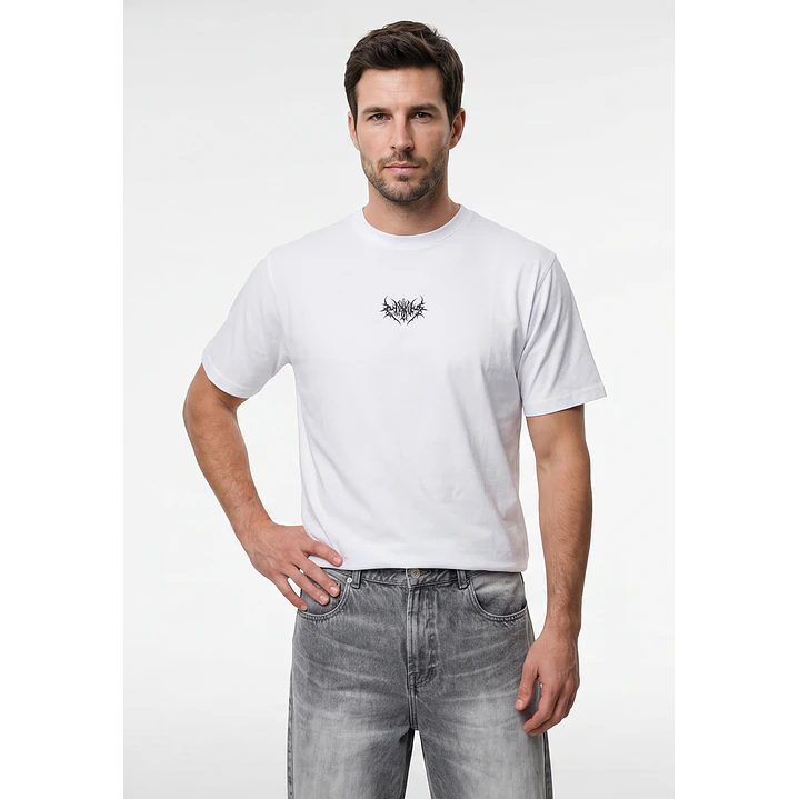 Polera Death Hombre Blanco 1