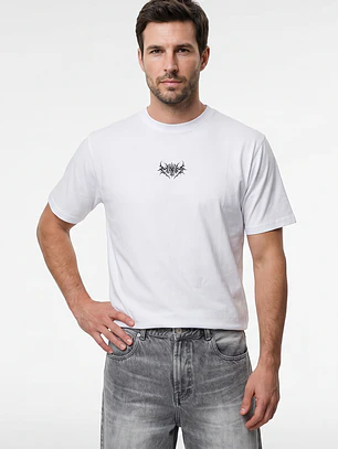 Polera Death Hombre Blanco