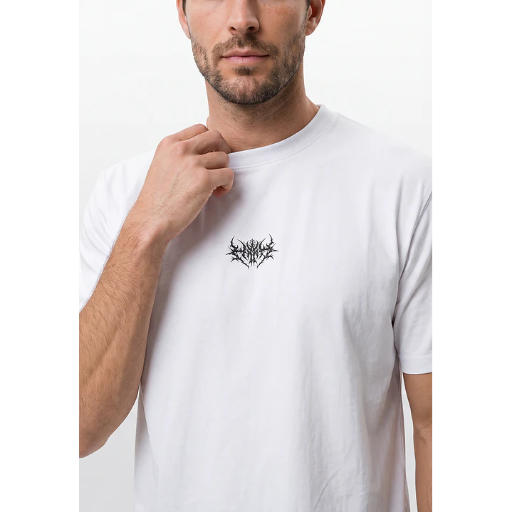 Polera Death Hombre Blanco 2