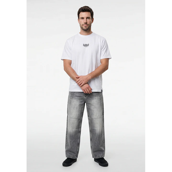 Polera Death Hombre Blanco 4