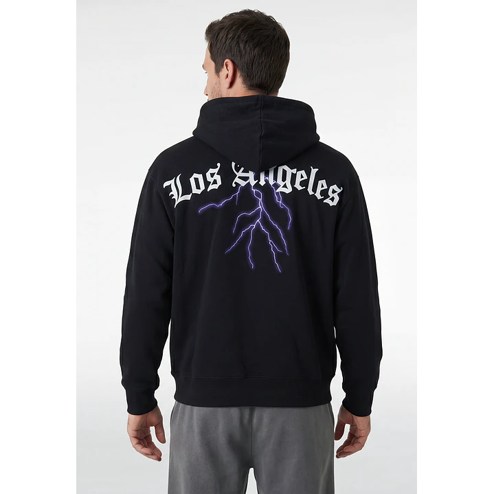 Polerón Los Angeles Hombre Negro 2
