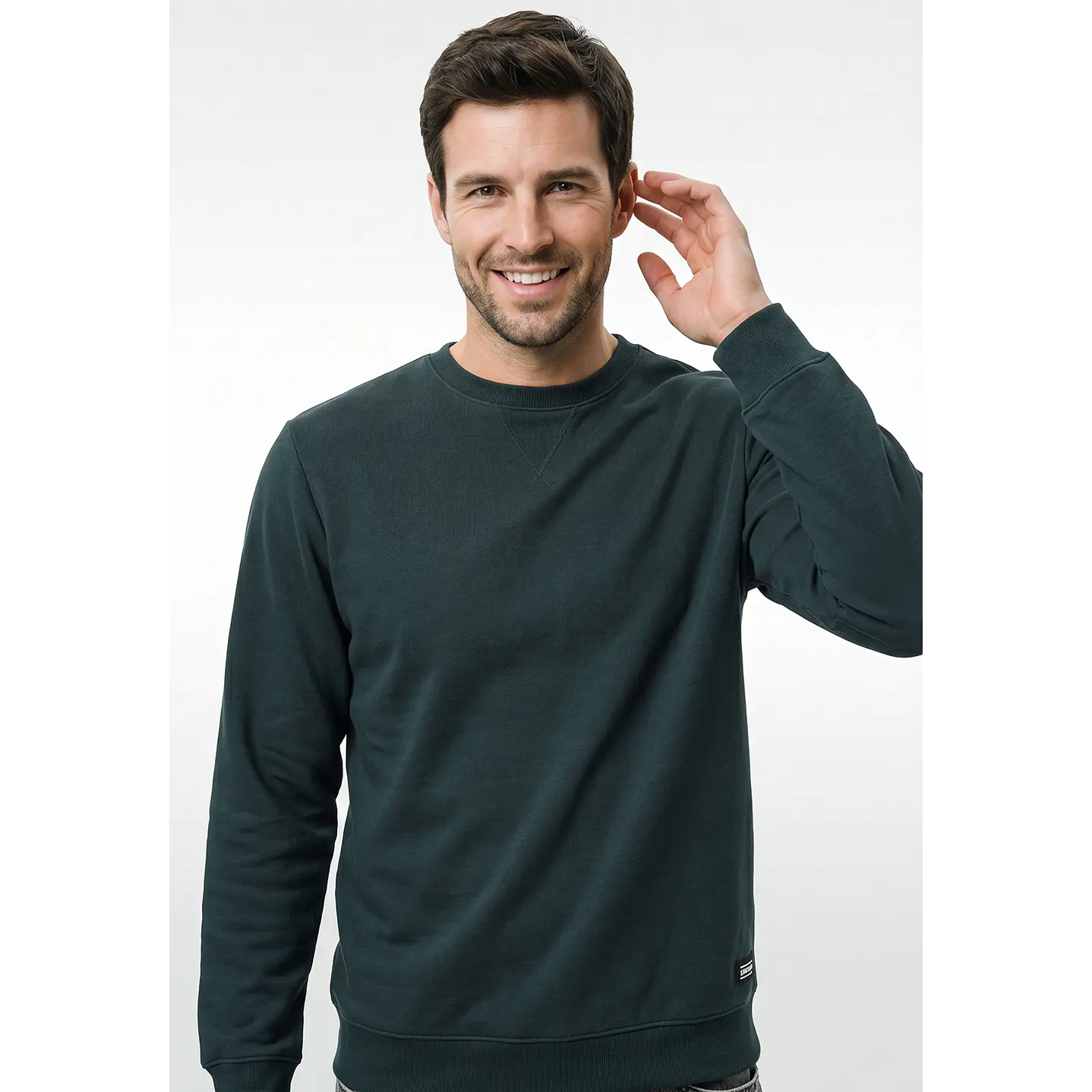Polerón Básico Hombre Verde 2