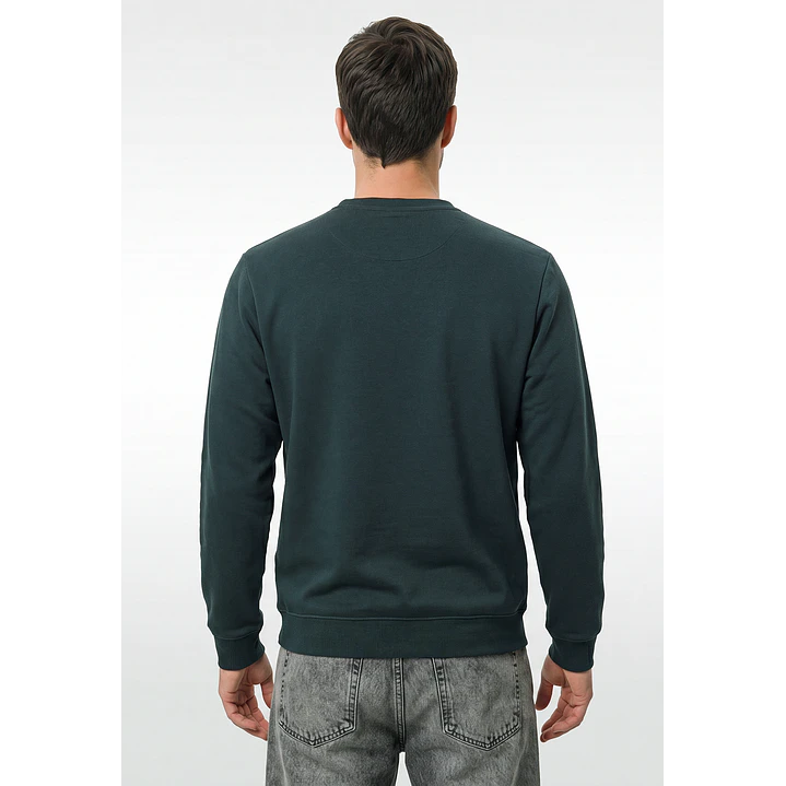 Polerón Básico Hombre Verde 3