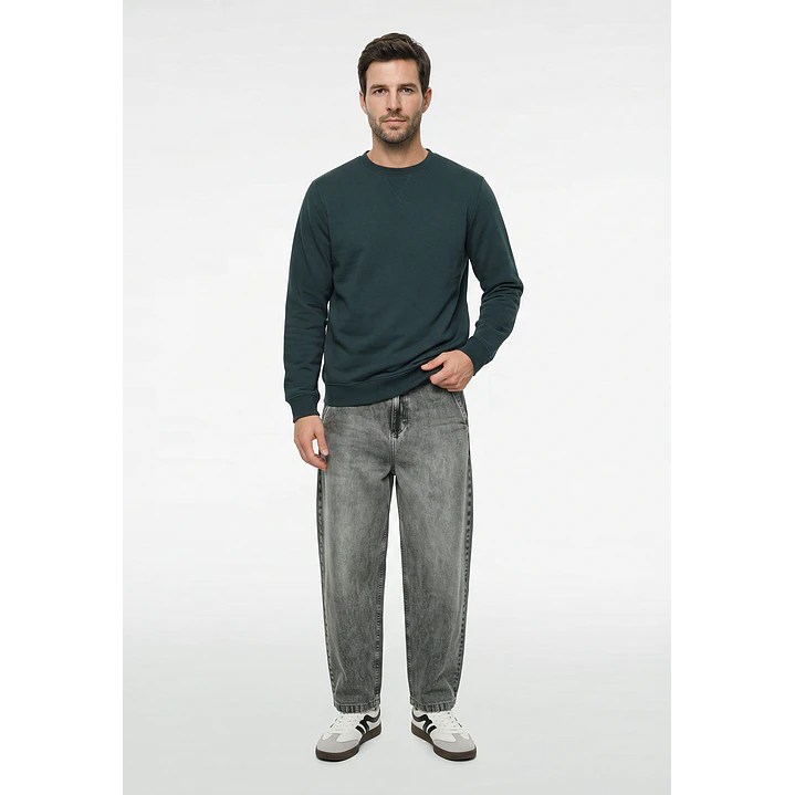Polerón Básico Hombre Verde 4