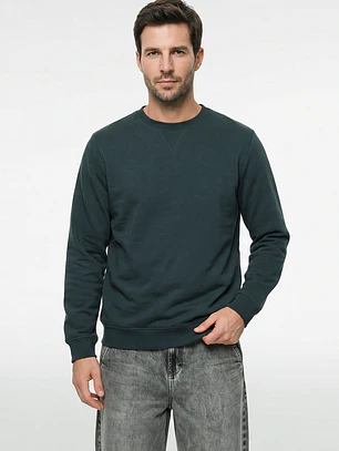 Polerón Básico Hombre Verde