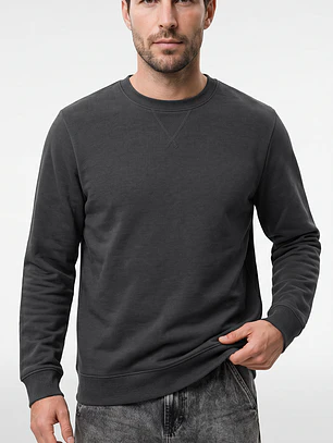Polerón Básico Hombre Gris
