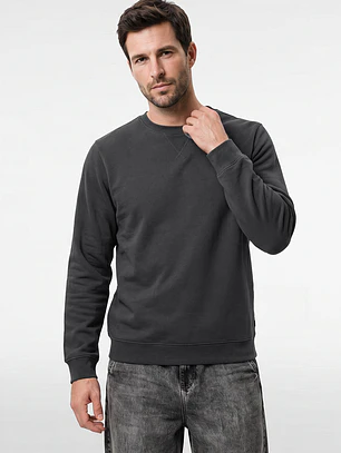 Polerón Básico Hombre Gris