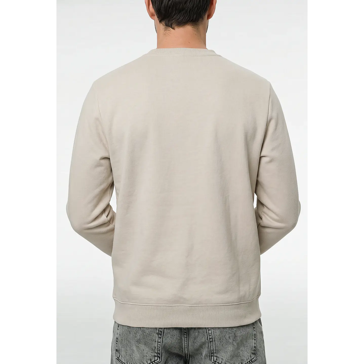 Polerón Básico Hombre Beige 3