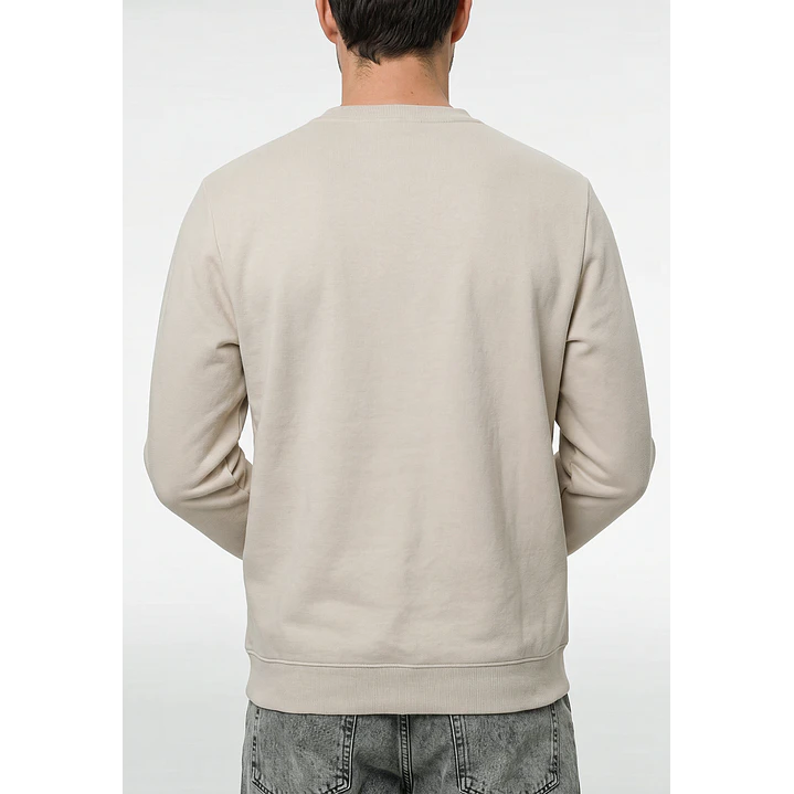 Polerón Básico Hombre Beige 3