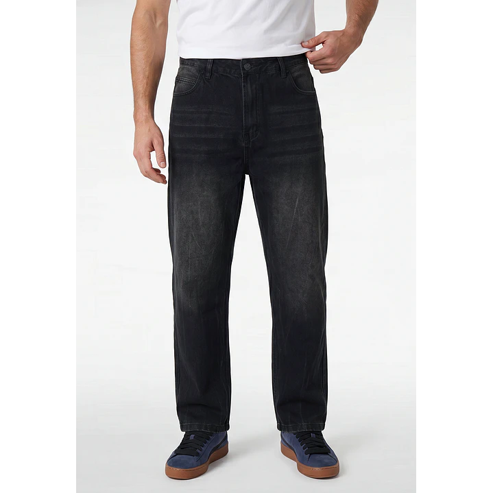 Jeans Corte Baggy Hombre Negro 1