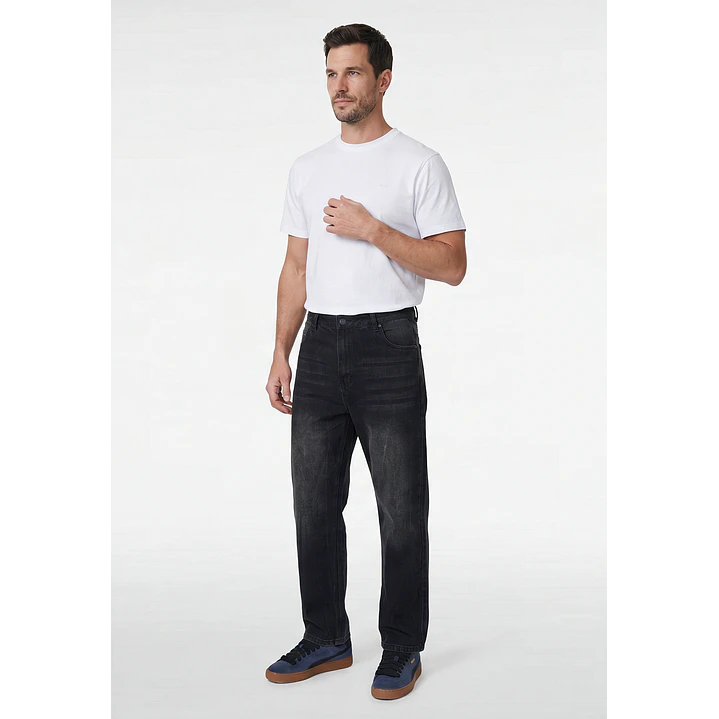 Jeans Corte Baggy Hombre Negro 3