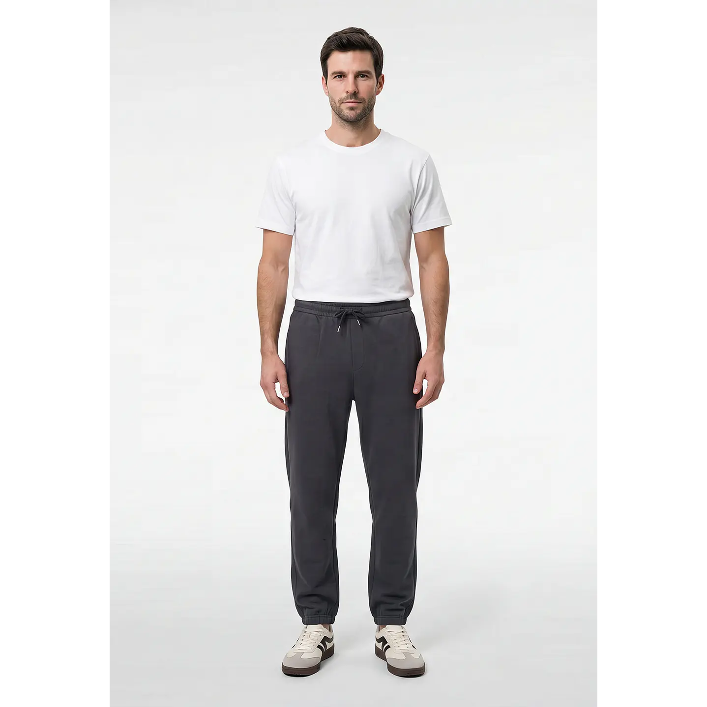 Buzo Básico Jogger Hombre Gris 4
