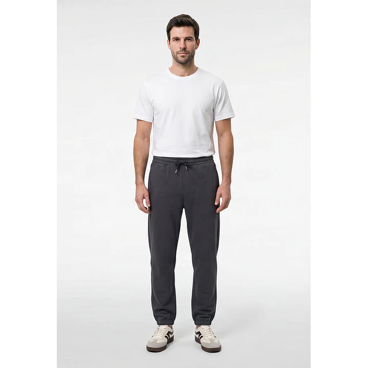 Buzo Básico Jogger Hombre Gris 4