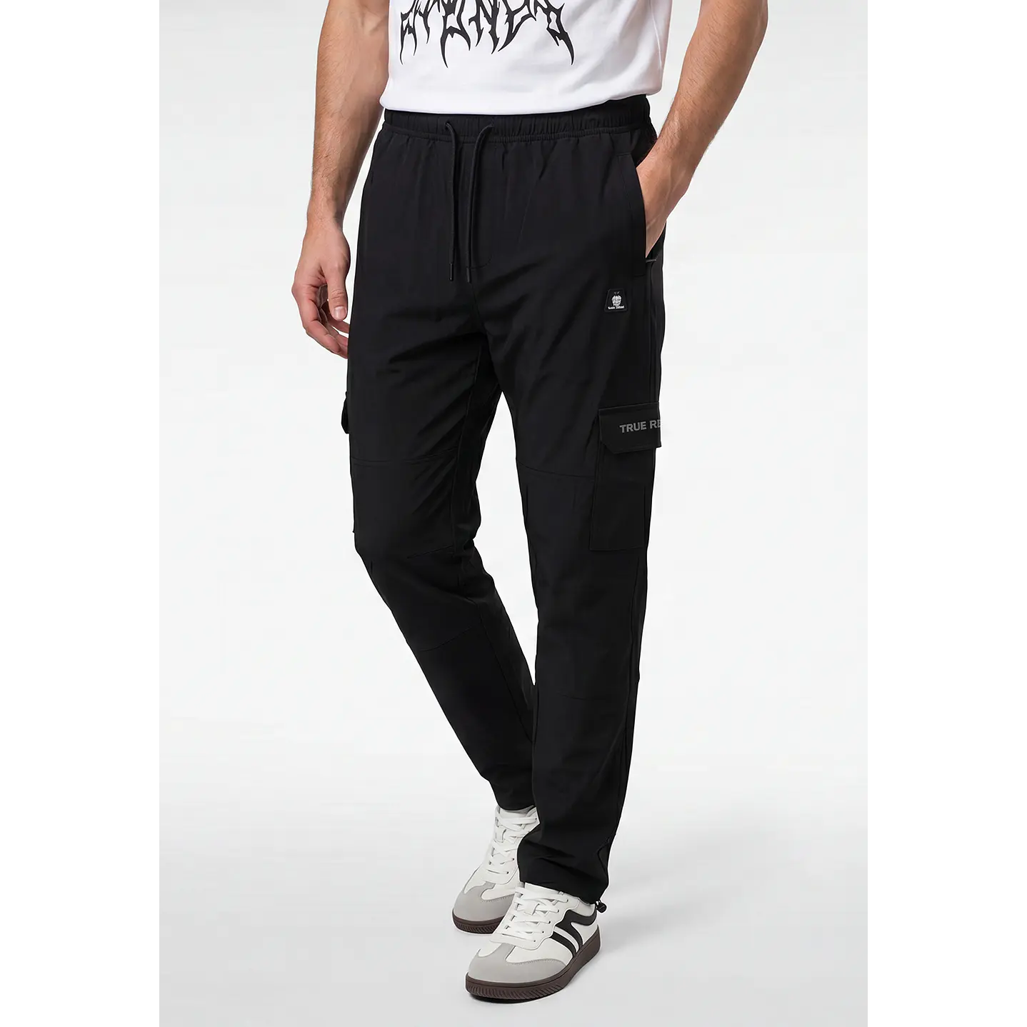 Pantalón Cargo Hombre Negro 1