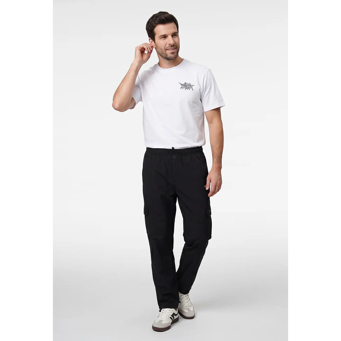 Pantalón Cargo Hombre Negro 3