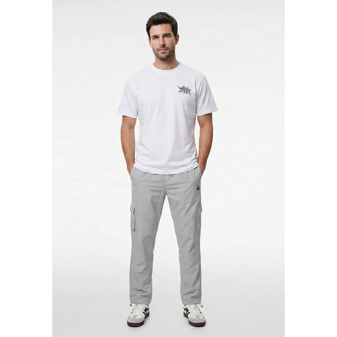 Pantalón Cargo Hombre Gris 4