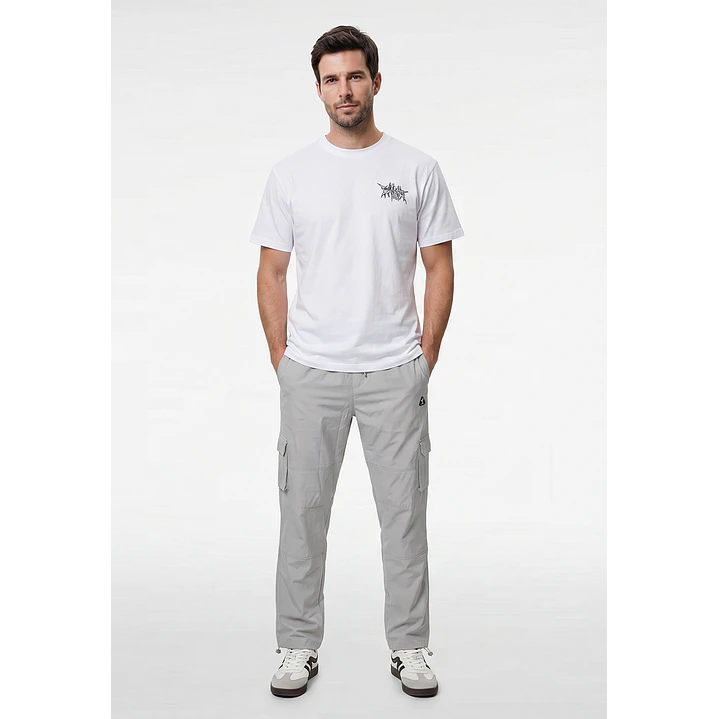 Pantalón Cargo Hombre Gris 4