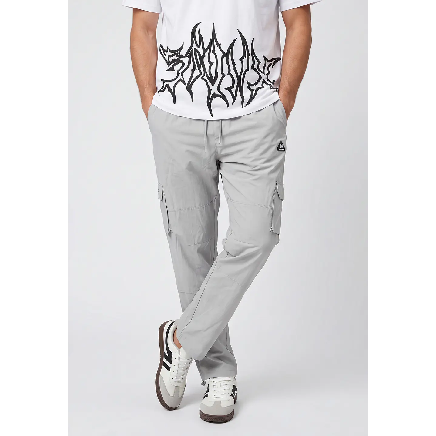 Pantalón Cargo Hombre Gris 1