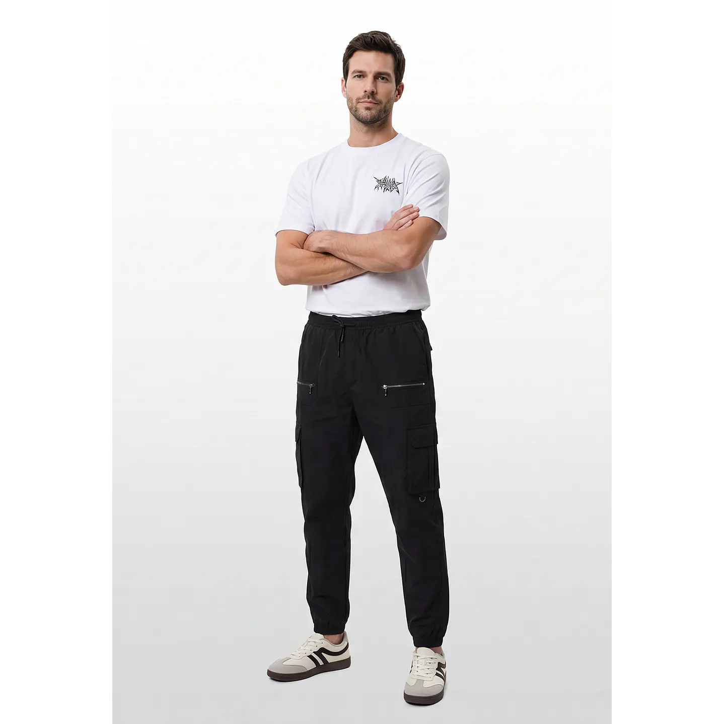 Pantalón Cargo Hombre Negro 3
