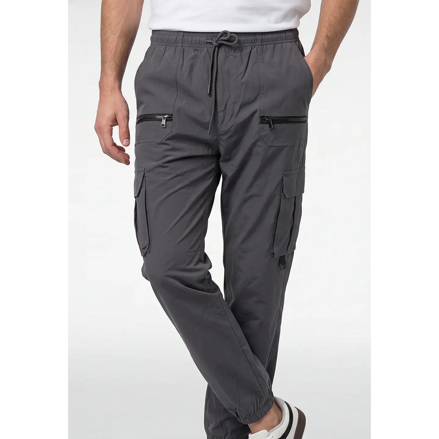 Pantalón Cargo Hombre Gris 1