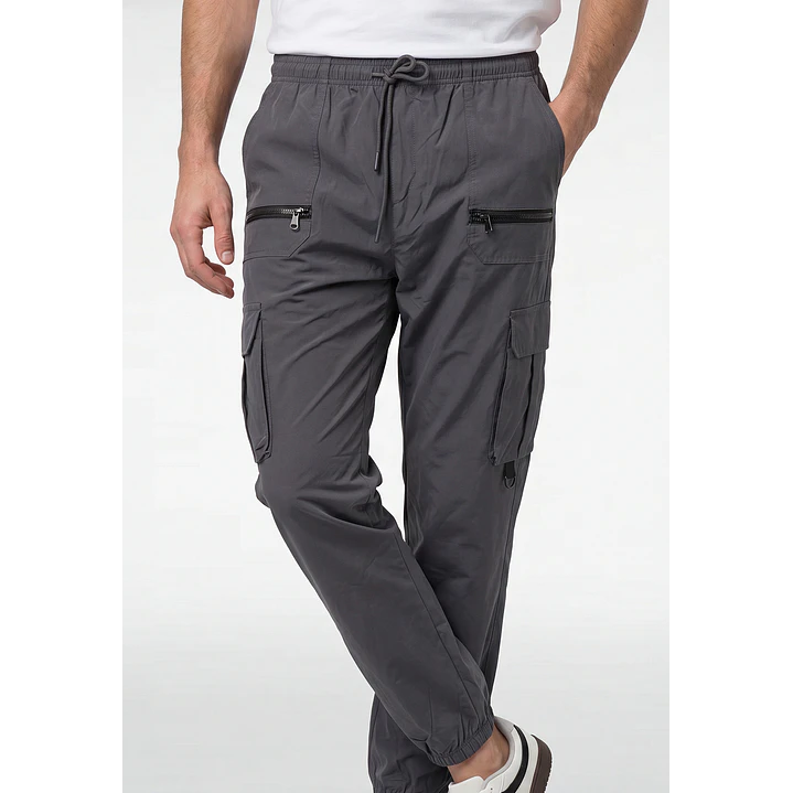 Pantalón Cargo Hombre Gris 1