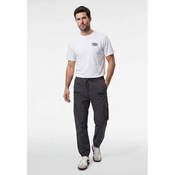 Pantalón Cargo Hombre Gris 3