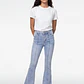 Jeans Costuras Flare Lola Azul - Miniatura 3