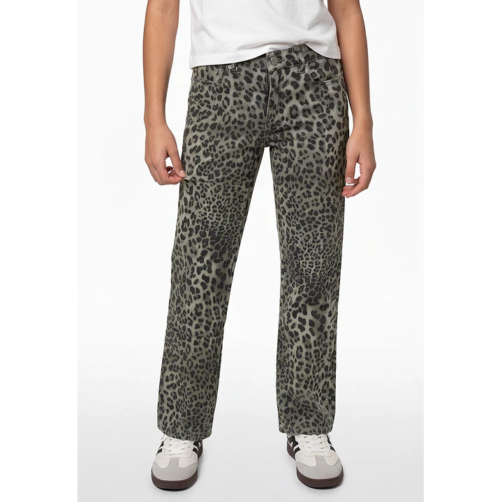 Pantalón Animal Print Flare Lola Café 1