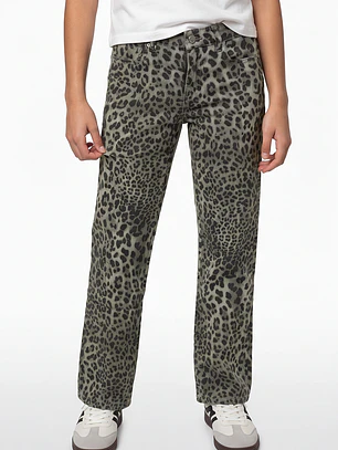 Pantalón Animal Print Flare Lola Café