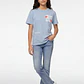 Polera Moda Relaxed Lola Celeste - Miniatura 4