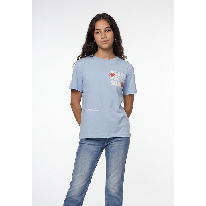 Polera Moda Relaxed Lola Celeste 1