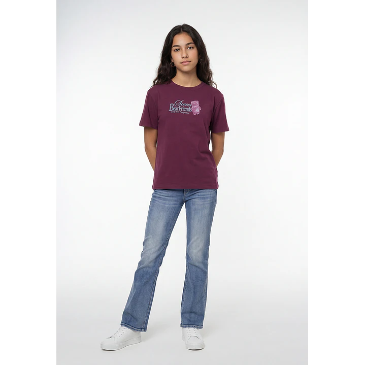 Polera Moda Relaxed Lola Burdeo 4