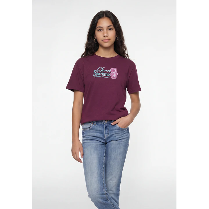 Polera Moda Relaxed Lola Burdeo 1