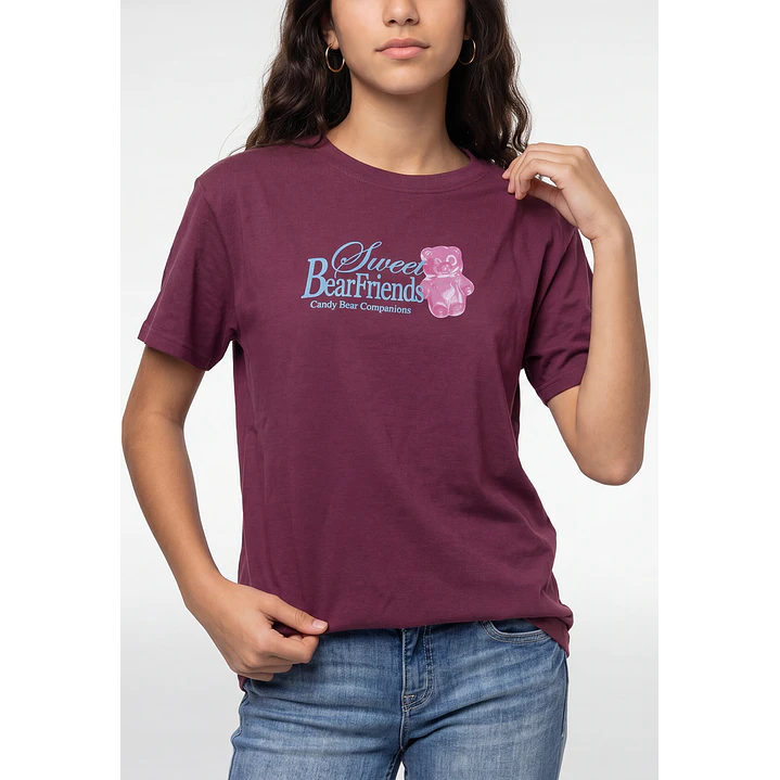 Polera Moda Relaxed Lola Burdeo 2