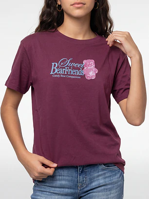 Polera Moda Relaxed Lola Burdeo