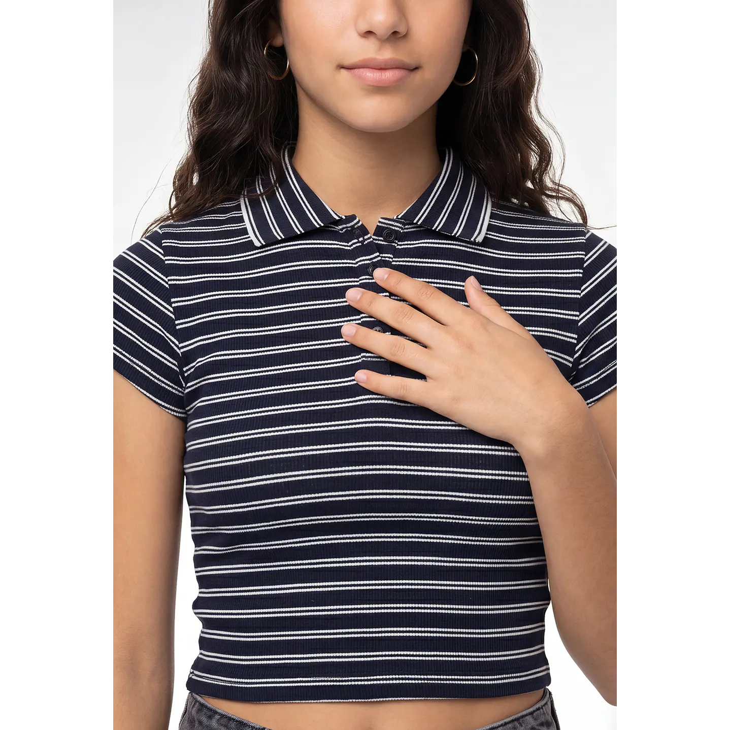 Polera Botones Lola Azul 4
