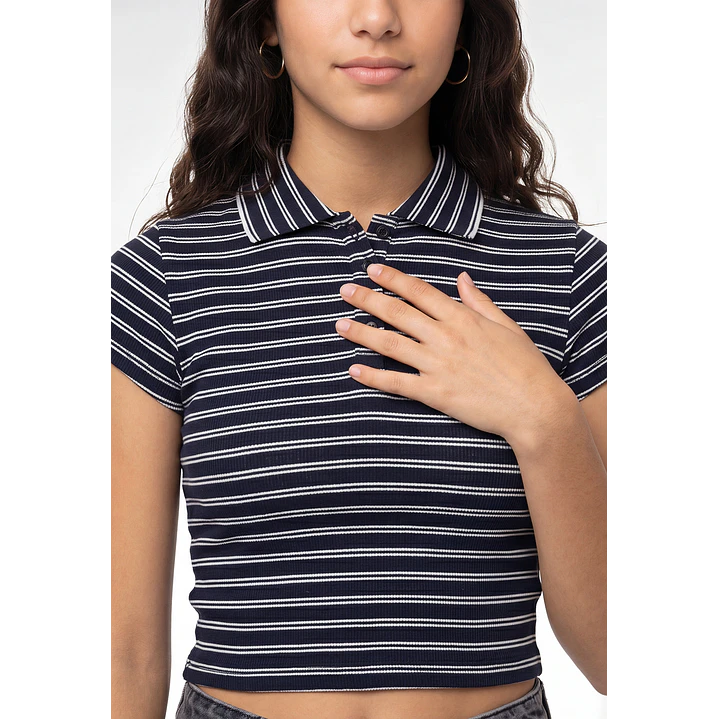 Polera Botones Lola Azul 2