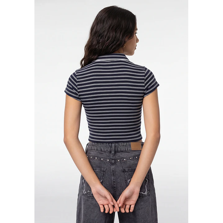 Polera Botones Lola Azul 3
