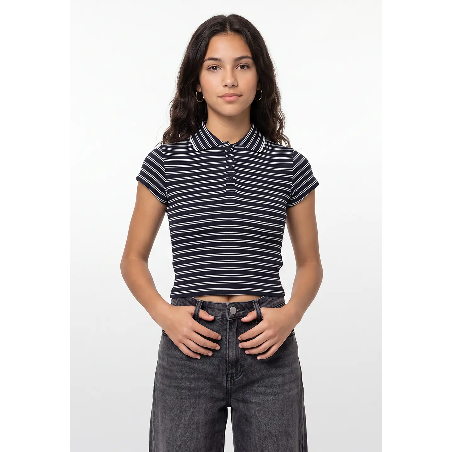 Polera Botones Lola Azul 1