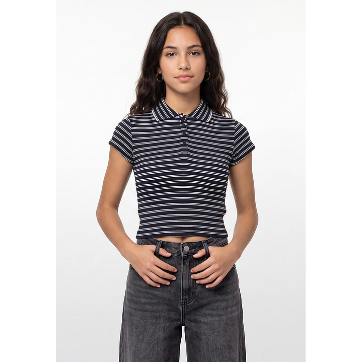 Polera Botones Lola Azul 1