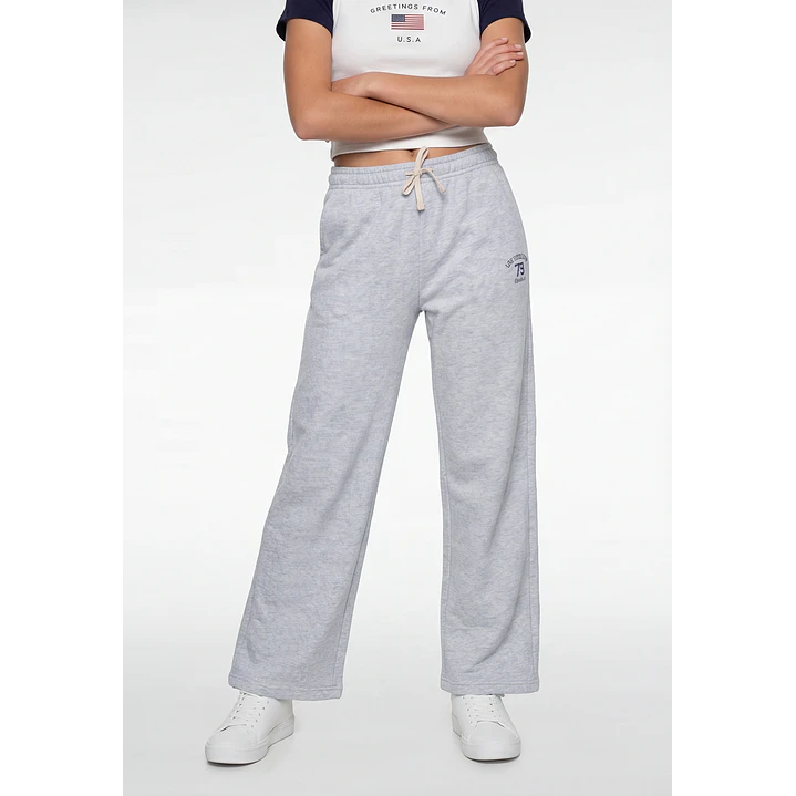 Buzo Numero Wide Leg Lola Gris 1